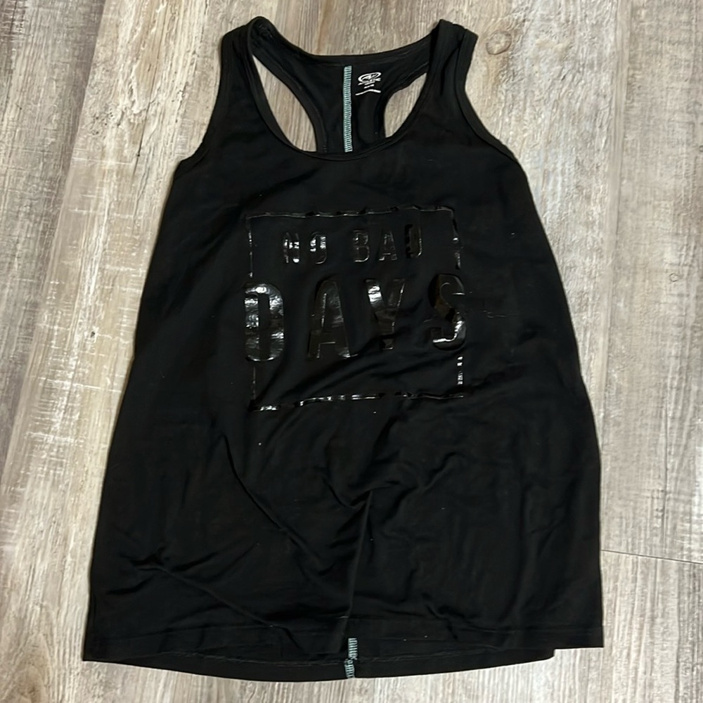 Black tank top says No Bad Days size medium (8-10)